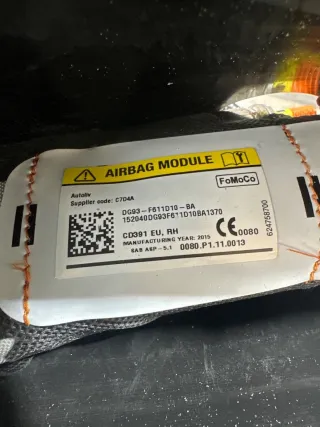 DG93F611D10BA Подушка безопасности боковая (в сиденье) Ford Mondeo 5 Арт 94762375, вид 4