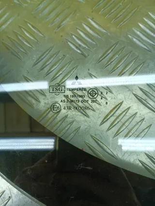 MN117504, 43R002086 Стекло кузовное боковое правое Mitsubishi L200 4 Арт 215245, вид 3