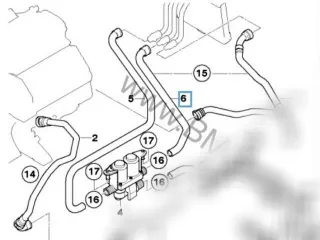 8377699, 64218377699 Патрубок отопителя (печки) BMW 7 E65/E66 Арт 123324528, вид 3