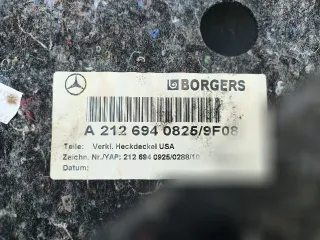 A2126940823, 0028214951 Обшивка крышки багажника Mercedes E W212 Арт 158570287, вид 5