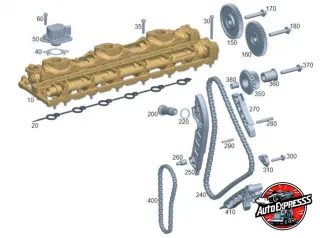 A6560500601,6560500601 Постель распредвала (бугель) Mercedes S W223 Арт 29544266ar, вид 1