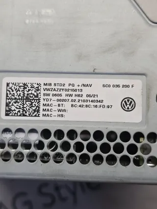 5C0035200F Магнитола (аудио система) Volkswagen Passat USA Арт 11027, вид 4