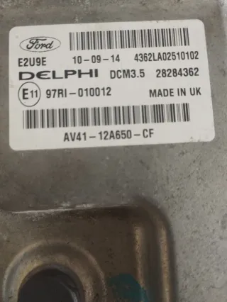 AV4112A650CF Блок управления двигателем Ford Kuga 1 Арт 94981672, вид 1