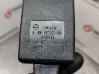 A1668600169 Замок ремня безопасности Mercedes ML/GLE W166 Арт 7-457-69, вид 3