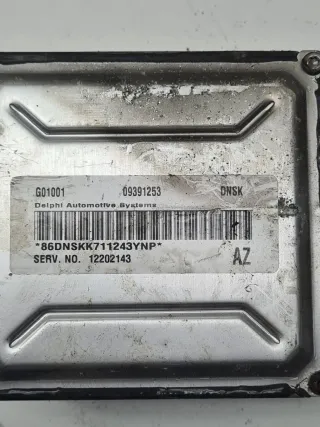 G01001, 09391253,12202143 Блок управления двигателем Opel Zafira A 2.2л Арт 17444, вид 4
