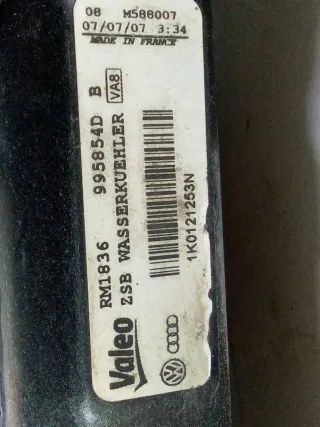 1K0121253N Радиатор основной Volkswagen Passat B6 Арт 95722546, вид 13