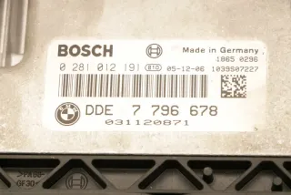 0281012191,7796678 Блок управления двигателем BMW 5 E60/E61 Арт 3901-40453752, вид 1