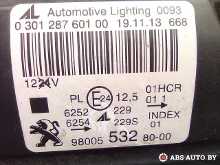 030128760100,9800553280 Фара левая Peugeot 308 2 Арт A28605, вид 8