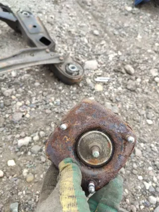  Стойка амортизатора заднего левого Mercedes ML W163 Арт 95791466, вид 3