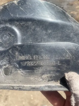 7232268K00L Защита арок передняя левая (подкрылок) Nissan Pixo Арт 939EZR, вид 2