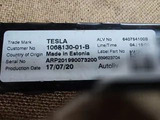 106813001B Механизм регулировки высоты ремня безопасности Tesla model 3 Арт 142388163, вид 2