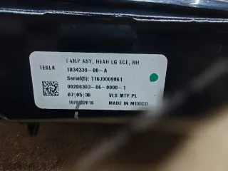 103433900A Фонарь крышки багажника правый Tesla model X Арт 142393446, вид 2