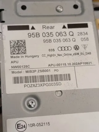 95B035063Q Блок навигации Porsche Macan restailing Арт P10-194-1, вид 5