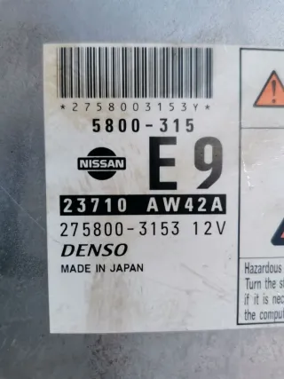 23710AW42A, 2758003153 Блок управления двигателем Nissan Primera 12 Арт 96875725, вид 3
