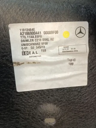 A2186900441 Обшивка багажника переднего Mercedes CLS C218 Арт 96876641, вид 4