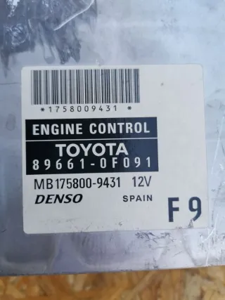 B1758009431, 896610F091 Блок управления двигателем Toyota Corolla VERSO 1 Арт 96925875, вид 2