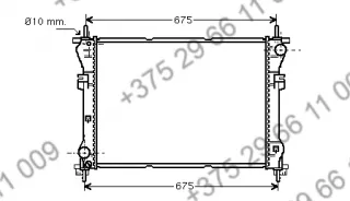 FD2319, 1104319, 1105821, 1C1H8005GB, 1C1H8005GC, 1C1H8005GE, 4323785, 4331449, 4480903, 4484464, 4596701, YC1H8005BD, YC1H8005BE, 62044A, 734293 Радиатор (основной) Ford Transit 3 Арт 322319R-1R_Transit, вид 1
