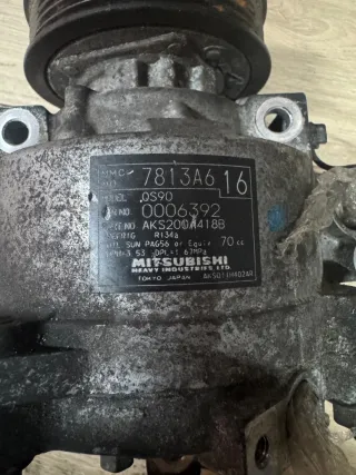 AKS200A418B,7813A616 Компрессор кондиционера Mitsubishi Outlander 2 Арт 034612, вид 5