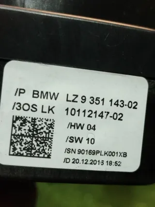 9351143 Переключатель подрулевой (стрекоза) BMW 3 F30/F31/GT F34 Арт 96958797, вид 5