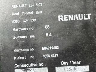 Блок управления крыши/люка Renault Megane 2 2003г. 8200149739 - Фото 6