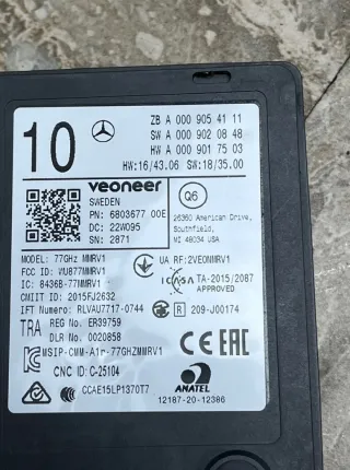 a0009054111 Датчик мертвых (слепых) зон Mercedes GLE W167 Арт 42873, вид 4