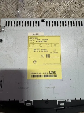 961704L050 Магнитола (аудио система) Hyundai Solaris 1 Арт 97027736, вид 3