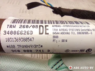 3C0880741D,34006626D подушка безопасности боковая (шторка) левая Volkswagen Passat B6 Арт A29816, вид 6