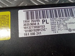 1K4880241 Подушка безопасности боковая (в сиденье) Skoda Octavia A5 Арт 97058962, вид 8