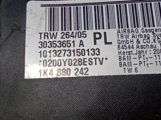 1K4880242 Подушка безопасности боковая (в сиденье) Skoda Octavia A5 Арт 97058963, вид 7