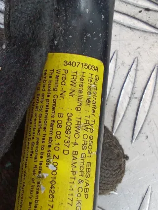 9682036580,34071503A Ремень безопасности передний правый Peugeot 5008 Арт 97096368, вид 11