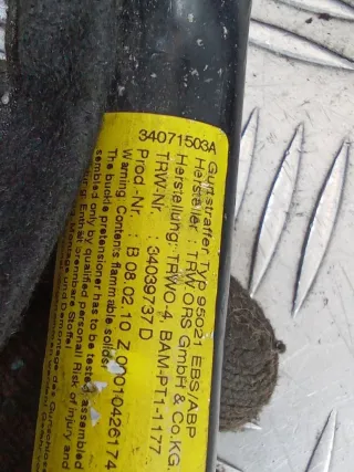 9682036580,34071503A Ремень безопасности передний правый Peugeot 5008 Арт 97096368, вид 12