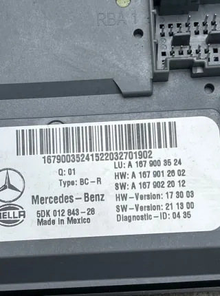 a1679003524 Блок комфорта задний Mercedes GLE W167 Арт 42971, вид 4