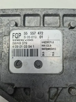 55557472, 5WK9379, S0501001 Блок управления двигателем Opel Astra H Арт 15982, вид 4