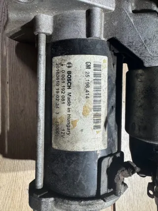 0001192081, 25198414, GM25198414, 20160413, 12V Стартер Opel Zafira C 1.4л Арт 034680, вид 5