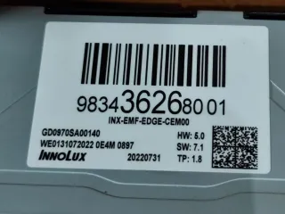 9834362680 Дисплей Peugeot 308 3 Арт 97129344, вид 3