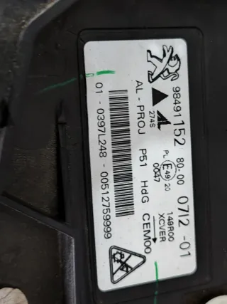  Фара передняя левая Peugeot 308 3 Арт 97129413, вид 4