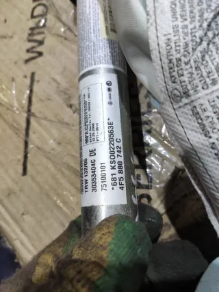  Подушка безопасности боковая (шторка) правая Audi A6 C6 (S6,RS6) Арт 97133952, вид 4