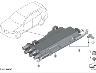 5A12C61,5A602F9,5A4D1F8,5A46084,5A2E883,5A2E880,5A46087,5A27189 Модуль зарядки аккумулятора (АКБ) BMW X5 G05  Арт 100364_2, вид 2