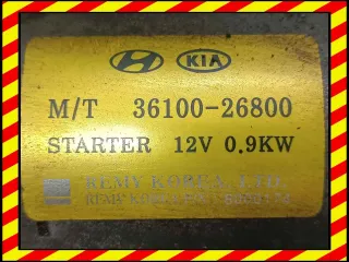 G4EE,3610026800 Стартер Kia Rio 2 1.4л Арт 97182621, вид 6