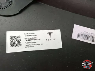 1781567-14-A,178156714A,178156714 Бампер передний Tesla model 3 Арт 33389266ar, вид 4