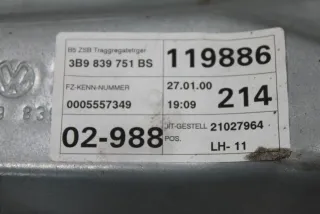 3B9839751BS Стеклоподъемник электрический задний левый Volkswagen Passat B5 Арт H207, вид 3