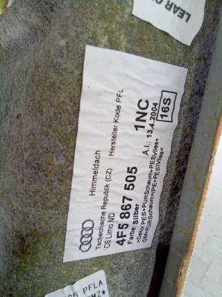 4F5867505 Потолок Audi A6 C6 (S6,RS6) Арт 97227229, вид 16