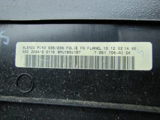 7045598, 7051706 Накладка декоративная центральной консоли BMW 7 E65/E66 Арт 97827999, вид 4
