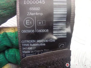 98029301GW,34149817,34163087A,33060518 Ремень безопасности передний левый Citroen C5 2 Арт A30591, вид 9