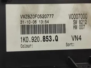1k0920853q Щиток приборов (приборная панель) Volkswagen Golf 3 Арт 90922, вид 6