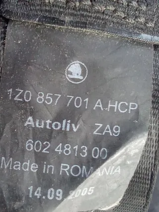 1Z0857701A Ремень безопасности передний левый Skoda Octavia A5 Арт 97969615, вид 11