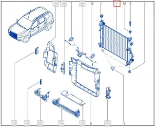  Радиатор (основной) Lada X-RAY Арт 120244_6, вид 5