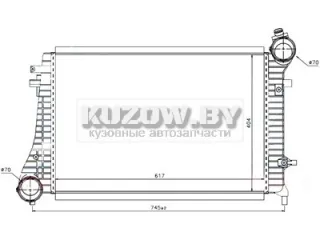 LOR053-018-0009 Интеркулер Skoda Octavia A5 Арт K2329903, вид 1