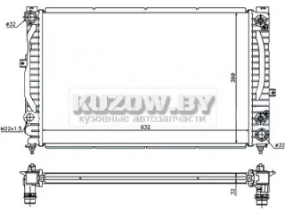 LOR053-017-0052 Радиатор (основной) Skoda Superb 1 Арт K2330313, вид 1