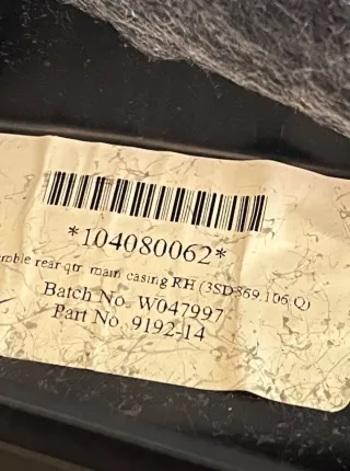 3sd869106q Обшивка салона задняя правая Bentley Continental 5 Арт 43309, вид 9